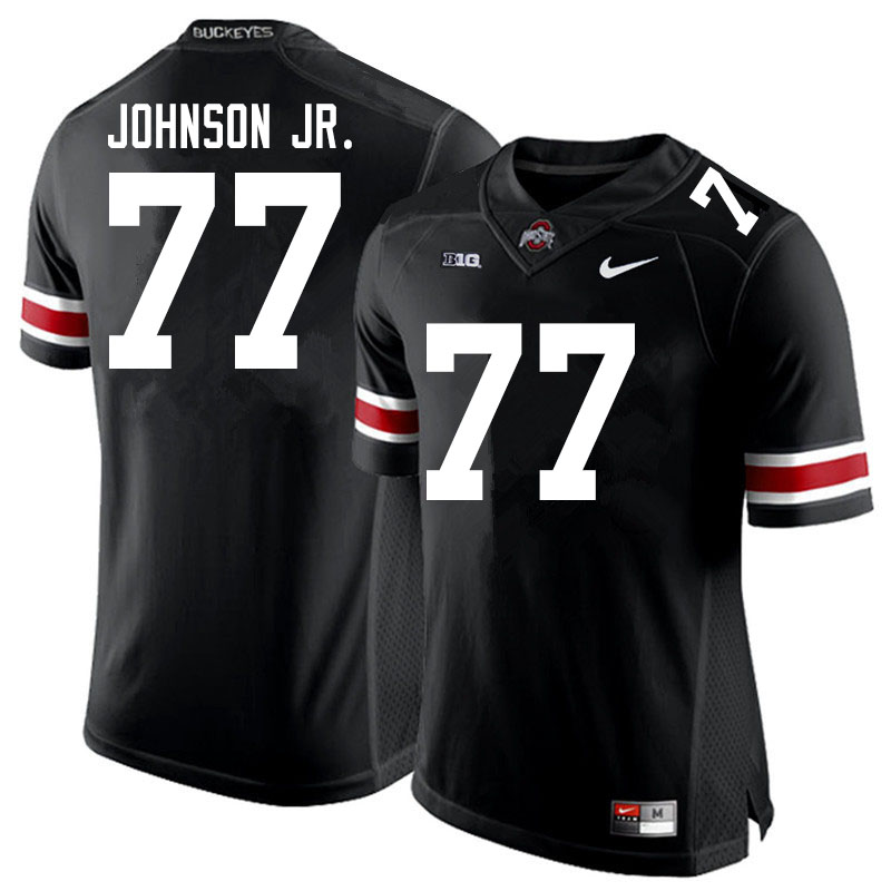 Men #77 Paris Johnson Jr. Ohio State Buckeyes College Football Jerseys Sale-Black